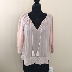 NWT Lovestitch Peasant Top